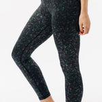 Zyia Active Black Reflective Mirage Light n Tight Hi Rise 7/8 24" Size 14/16 Photo 0