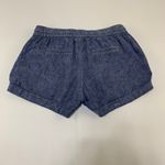 Old Navy  Blue Chambray Linen Blend Pull On Shorts XS Photo 3