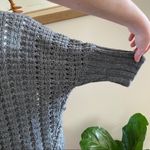 EXPRESS  Grey Drapey 3/4 Length Sleeve Sweater Photo 9