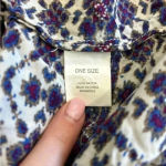 Brandy Melville  purple flowy cardigan kimono top Photo 4