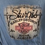 Harley Davidson Vintage 2013 Harley-Davidson Sturgis South Dakota Double-Sided Graphic Tee Sz M Photo 5