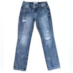 CAbi  Blue Boyfriend Jeans Distressed Style Photo 2