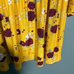 Bobbie Brooks Women's Yellow Floral Babydoll Tunic Top Photo 2