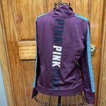 PINK - Victoria's Secret Victoria Secret PINK Ultimate Long Sleeve  Burgundy Logo 1/4 Zip​ Photo 5