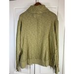 We The Free  People Timmy Turtleneck Oversized Sweater Womens‎ XS Moss Eyelash Photo 2