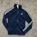 Adidas Navy Blue Track Jacket Size Small Photo 0