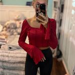 Elegant Red Long Photo 2