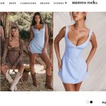 House Of CB  'Tilly' Blue Pin Tuck Mini Dress NWOT size‎ XS D-DD Photo 11