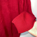 Lisa International Red Penguin Christmas Sweater Sequins and 3D Pom Poms Sz L Red Size L Photo 8