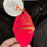 NWT Dqmane womens faux leather zip up open sides hooded vest goth punk. Black XS Photo 1