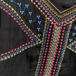 LF Native Rose black crop tiered Elsa top adjustable straps embroidered Photo 1