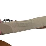 Michael Kors Women's Brown Leather Belt Silver Buckle Adjustable Chunky Photo 3