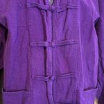100% Cotton Unbranded Dark Purple Asian Style Jacket Frog Closures Thailand Size undefined Photo 2