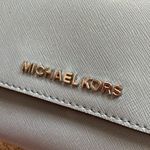 Michael Kors  Trifold Saffiano Leather Wallet Blue Teal Continental Snap EUC Photo 1