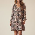 Entro  Anthropologie Tropical tassel Mini Dress bohemian LARGE NEW Photo 1