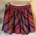 Free People Vintage Style Bright Printed Circle Skirt Photo 3