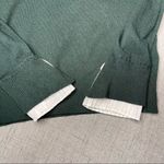 Vila Milano  Hunter Green Layered Look Wool Sweater with Pleated Blouse Large Photo 8