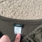 J.Crew Women's  Moss Green Tie Up Sweater Top Long Sleeve Cardigan Size XS Photo 1