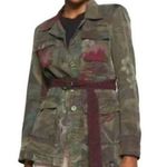 Desigual  Green Camo Floral Print Jacket Size 42 EU / 8 US New Photo 0