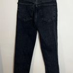 RE/DONE - Originals 70's Stove Pipe in Stoned Noir Raw Hem Black Denim Jeans Photo 3