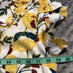 Modcloth  medium womens short sleeve ruffle button down boho floral retro print Photo 3