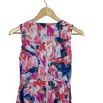 NYDJ Lana Floral Printed Fit and Flare Mini Dress in Pink/Blue Multi Size 4 Photo 7