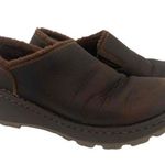 Chacos CHACO Brown Leather Slip-On Fur Lining Zaagh Baa Shoes Size 7 Photo 0