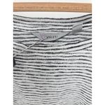 Athleta Stripe Breezy Crossback Tee Black White Striped XL Modal Poly Blend Photo 2