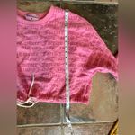 Juicy Couture Forever 21 Crop Sweatshirt L Pink Long Sleeve Drawstring Casual Photo 8