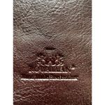 Rowallan Handmade Fine Brown Leather Crossbody Bag Purse Gold Tone Adjustable Photo 4