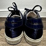 Paul Smith Sneakers Satin Lace Up Casual Rubber Shoes Round Toe Navy Blue 40 9 Photo 4