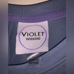 Violet Weekend Asymmetrical Ruffle Pearl Crystal Sleeveless Shift Dress ViVi L Blue Size L Photo 5