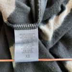 LA Made Womens Long Open Front Cardigan Sweater Brown Stripes Size XS Boho Photo 3