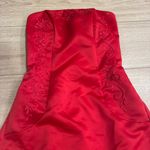Vintage Y2K Scott McClintock Strapless Embroidered Ball Gown Size 6 *READ Red Photo 1