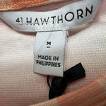 41 HAWTHORNE ORANGE WHITE CHECKER BRIGITTE KNIT DRESS NWT Size M Photo 4