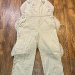 HYFVE Womens Cargo Cream Overalls Size Large Beige Photo 0