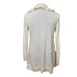 White House | Black Market Lambs wool rabbit hair ruffle trim Open duster cardigan Photo 2