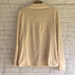 Talbots T by light peach and white athletic pullover sweatshirt Womans M petite Photo 2