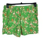 C&C California X-Large Faux Wrap Skort Floral Linen Pull-On Tie Side Hi-Rise Photo 1