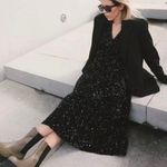 ZARA Limited Edition Silver Sequin & Pearls Dress Photo 0