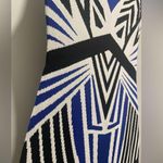 Wow Couture World of Women Black White Blue Geometric Print Bodycon Mini Dress Photo 9