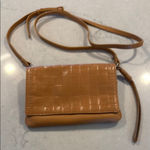 Vince Camuto  Tan Leather Quilted Crossbody Bag Photo 0