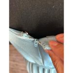 Vintage 60's Maxi 2 Piece Dress Sz 8 Blue Accordion Pleated Retro Glam Photo 6