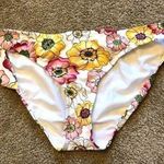 Jag jeans NEW NWOT Yellow Pink White Tropical Floral Y2K 00s Bikini BOTTOM XL Photo 0
