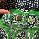 Vera Bradley Cupcakes Green Pattern Large Crossbody Bag 100% cotton Photo 8
