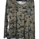 EUC HAYDEN LOS ANGELES Green Camo Print Long Photo 0