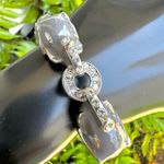 Grey elephant enamel hinged bangle bracelet Gray Photo 5