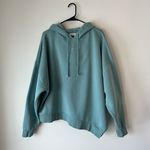 Reebok Green Oversized Asymmetric Hem Hoodie Photo 6
