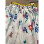 Vintage homemade white roses daisy floral printed maxi skirt Small Pink Size XS Photo 4