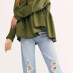 Free People Dylan Button-Up Babydoll Shirt (XS) Photo 0